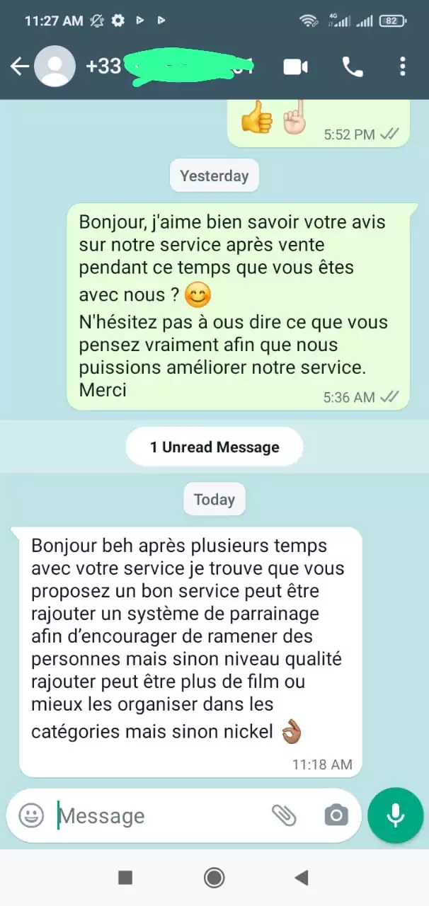 Accueil 12 Capture d'écran de la page d'accueil de FOX IPTV Premium, montrant les offres d'abonnement, les fonctionnalités et une section de support client.